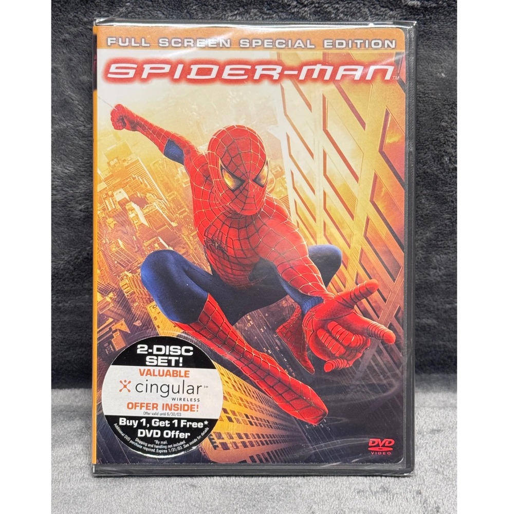 Spider-Man DVD 2-Disc Set Full Screen Tobey Maguire Special Edition New Sealed